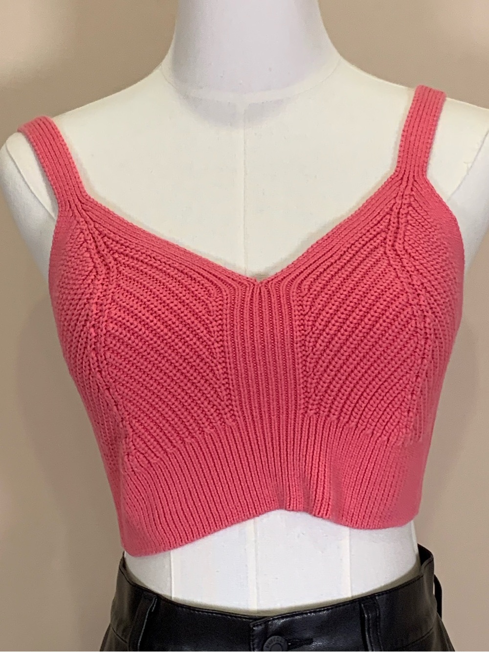 Pistola Lorelei Ribbed Knit Sweetheart Bralette Top